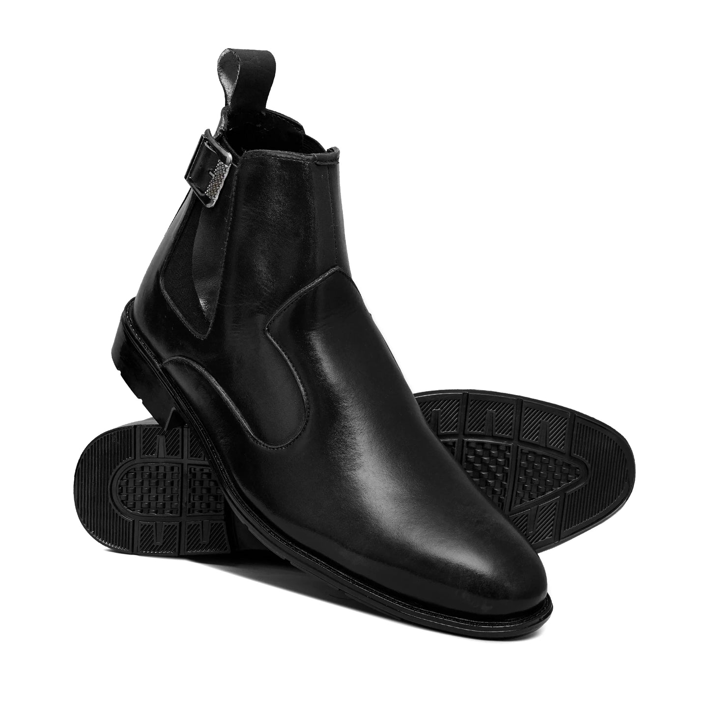 Singal Strap Black Ankle Boots 250g 8