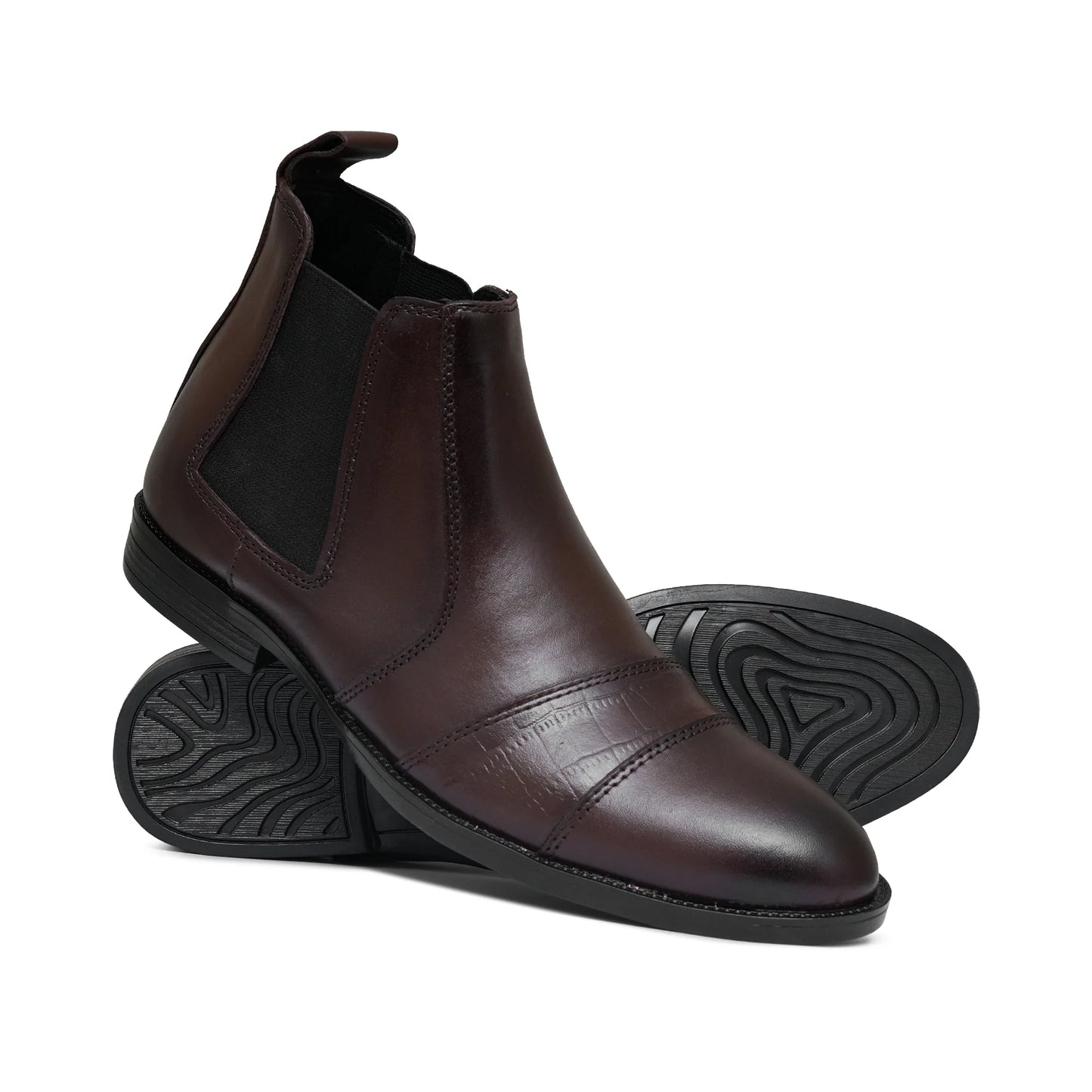 Maroon 2-Tone Chelsea Boots 500g 12