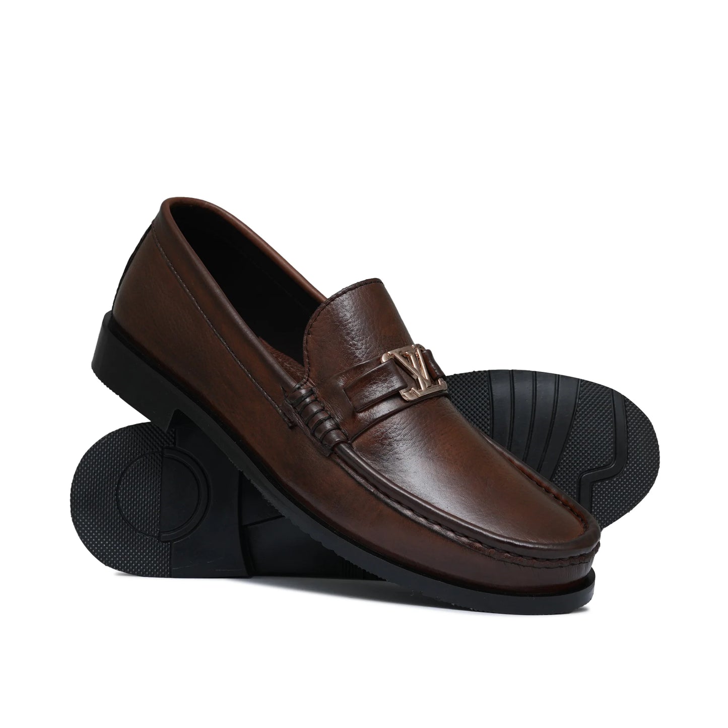 Classic Brown Mild Embossed Shoe Manch R C
