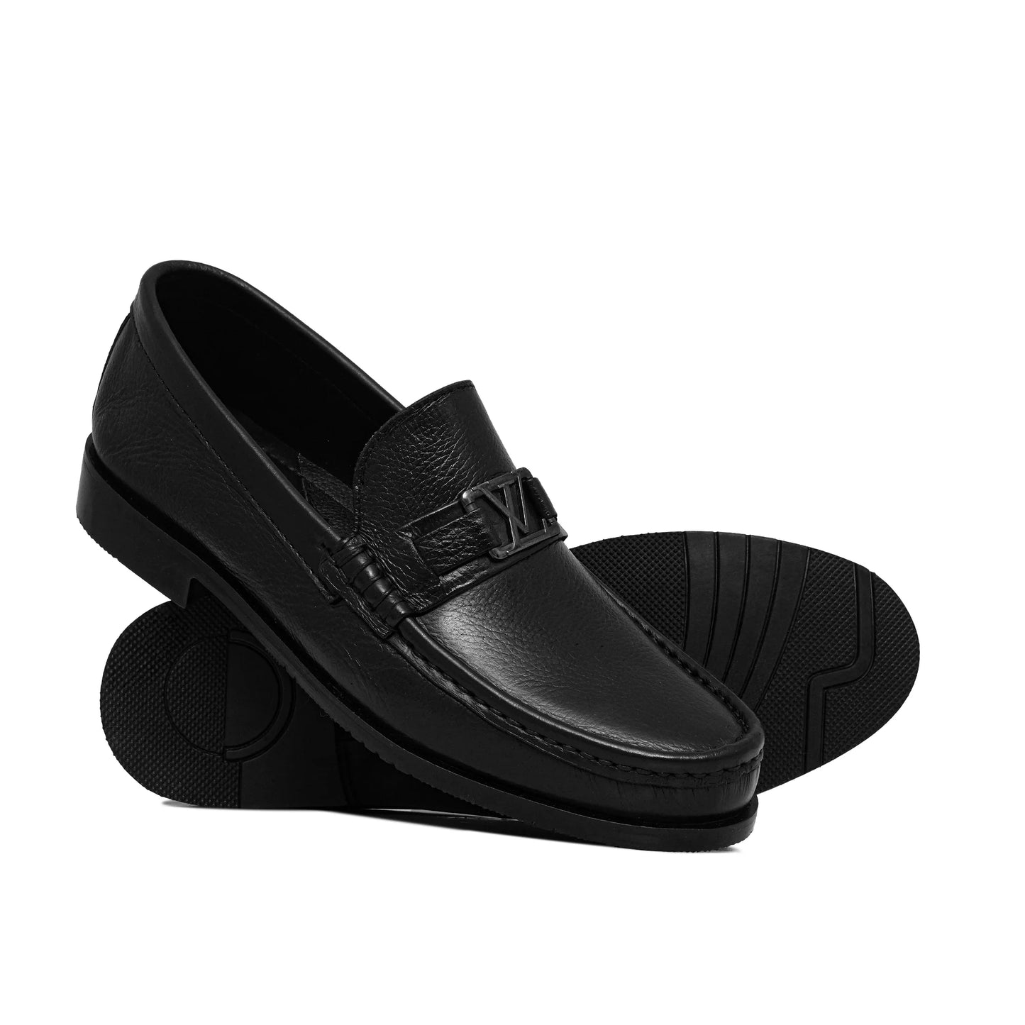 Classic Black Mild Embossed Shoe Manch S B