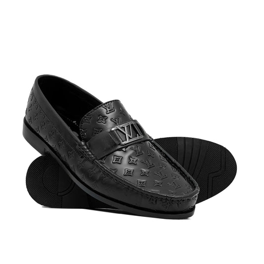 Classic Embossed Black Shoe Manch R R